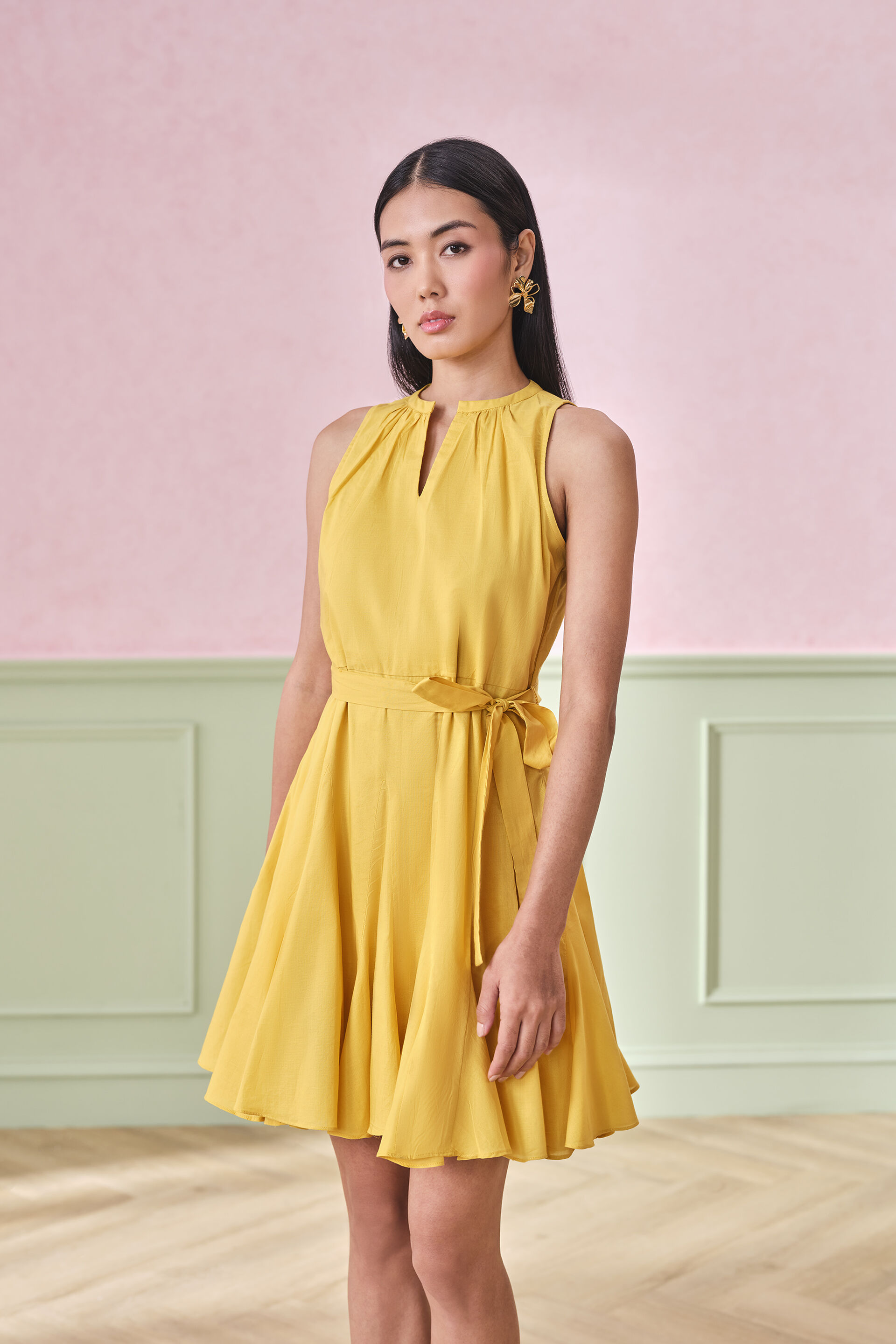 Alessia Dress, Ochre, image 4